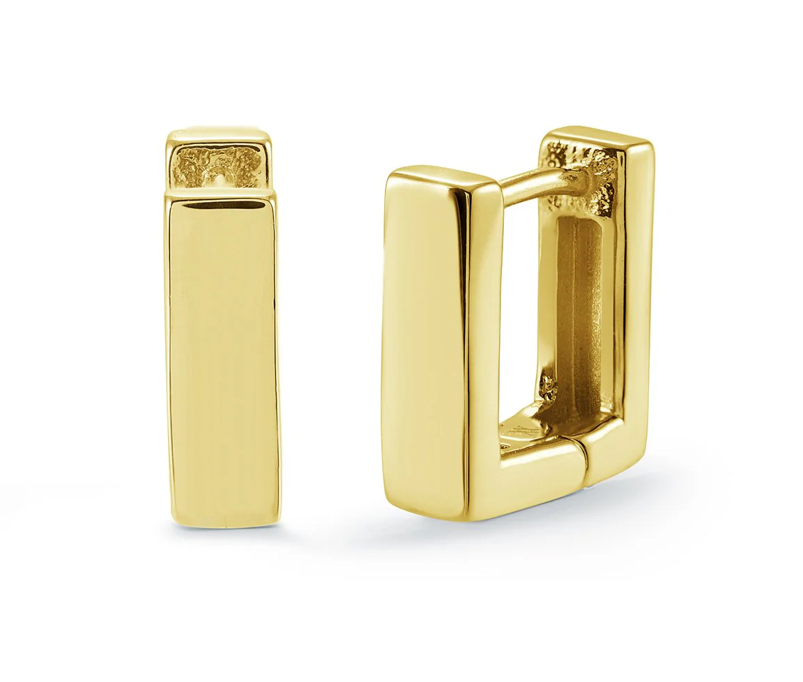 BOUCLES HUGGIES CARRÉES EN ACIER - IG SEA488GO - VELORIA BOUCLES HUGGIES CARRÉES EN ACIER - IG SEA488GO - VELORIA