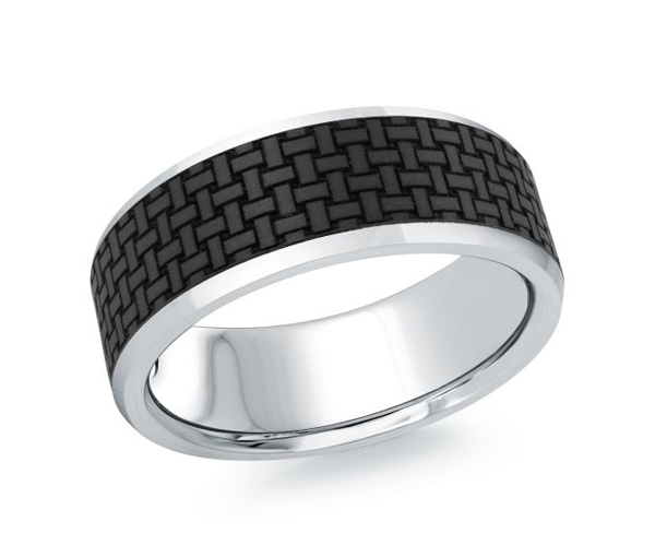 JONC EN OR 14K ET FIBRE DE CARBONE - ML MRDA144W - MALO JONC EN OR 14K ET FIBRE DE CARBONE - ML MRDA144W - MALO