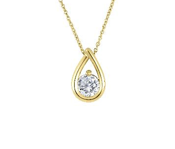 PENDENTIF SOLITAIRE EN OR SERTI D'UN DIAMANT DE LABORATOIRE - BH LGG152PY25 - BEVERLY HILLS PENDENTIF SOLITAIRE EN OR SERTI D'UN DIAMANT DE LABORATOIRE - BH LGG152PY25 - BEVERLY HILLS