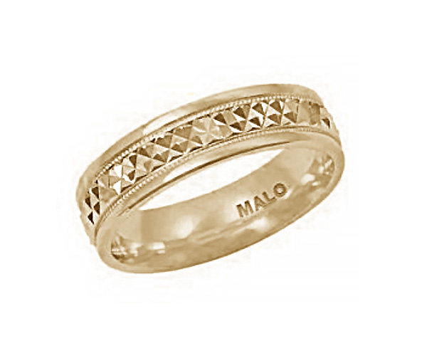 JONC EN OR CONFORT FIT TAILLÉ DIAMANT - ML JM182/6Y - MALO JONC EN OR CONFORT FIT TAILLÉ DIAMANT - ML JM182/6Y - MALO