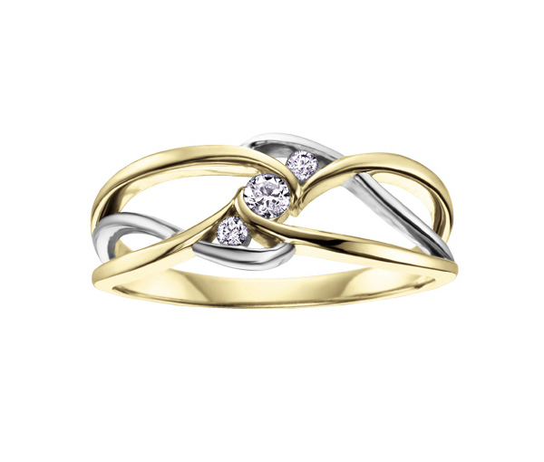 BAGUE EN OR 10K SERTIE DE DIAMANTS - CR DD2213Y - BIJOUX CANADIEN BAGUE EN OR 10K SERTIE DE DIAMANTS - CR DD2213Y - BIJOUX CANADIEN