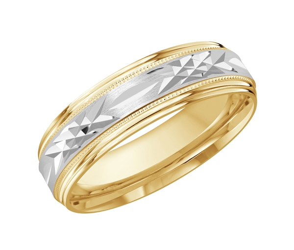 JONC EN OR AVEC TAILLE DIAMANT AU CENTRE - ML FT007/6YW1 - MALO JONC EN OR AVEC TAILLE DIAMANT AU CENTRE - ML FT007/6YW1 - MALO