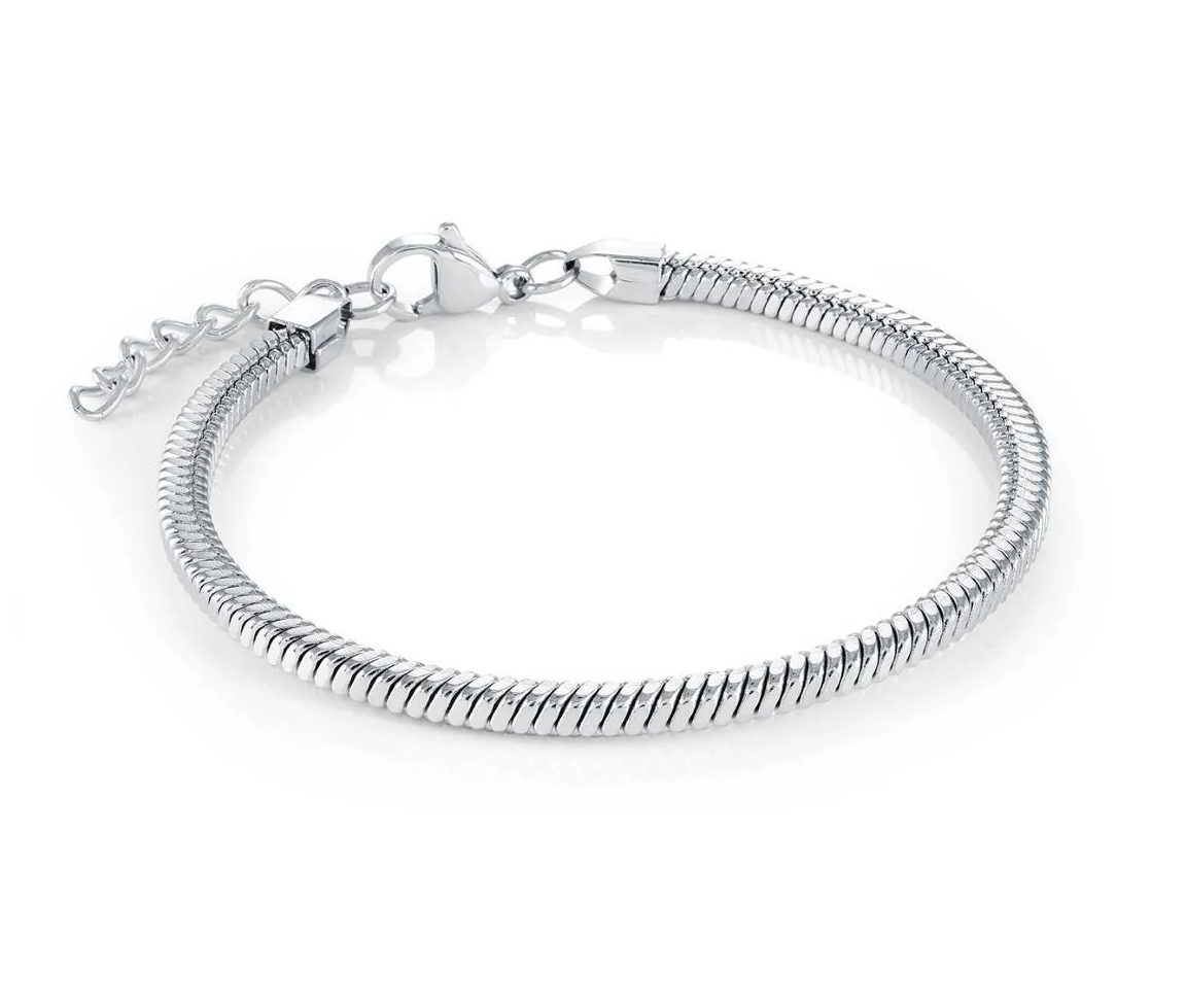 BRACELET EN ACIER OU ACIER/PVD OR À MAILLE SNAKE CARRÉ - IG SMB821 - VELORIA BRACELET EN ACIER OU ACIER/PVD OR À MAILLE SNAKE CARRÉ - IG SMB821 - VELORIA