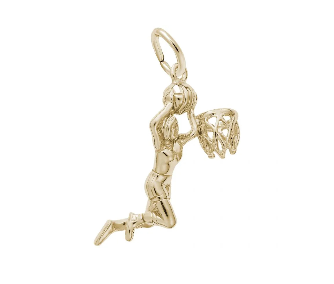 PENDENTIF JOUEUSE DE BASKETBALL EN ARGENT OU EN OR - NU 6207Y - NUCO/REMBRANDT PENDENTIF JOUEUSE DE BASKETBALL EN ARGENT OU EN OR - NU 6207Y - NUCO/REMBRANDT