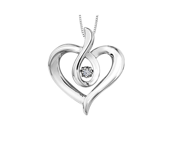 PENDENTIF COEUR EN ARGENT SERTI D'UN DIAMANT CANADIEN DANSANT - CR AM354 - DIAMANT CANADIEN PENDENTIF COEUR EN ARGENT SERTI D'UN DIAMANT CANADIEN DANSANT - CR AM354 - DIAMANT CANADIEN