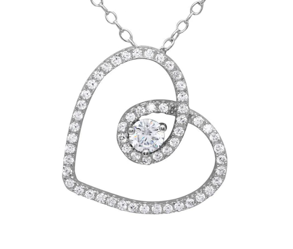 PENDENTIF COEUR AJOURÉ EN ARGENT RHODIÉ SERTI DE CUBIQUES ZIRCONIAS - SP BGP01122 - BIJOUX D'IMPORTATION PENDENTIF COEUR AJOURÉ EN ARGENT RHODIÉ SERTI DE CUBIQUES ZIRCONIAS - SP BGP01122 - BIJOUX D'IMPORTATION
