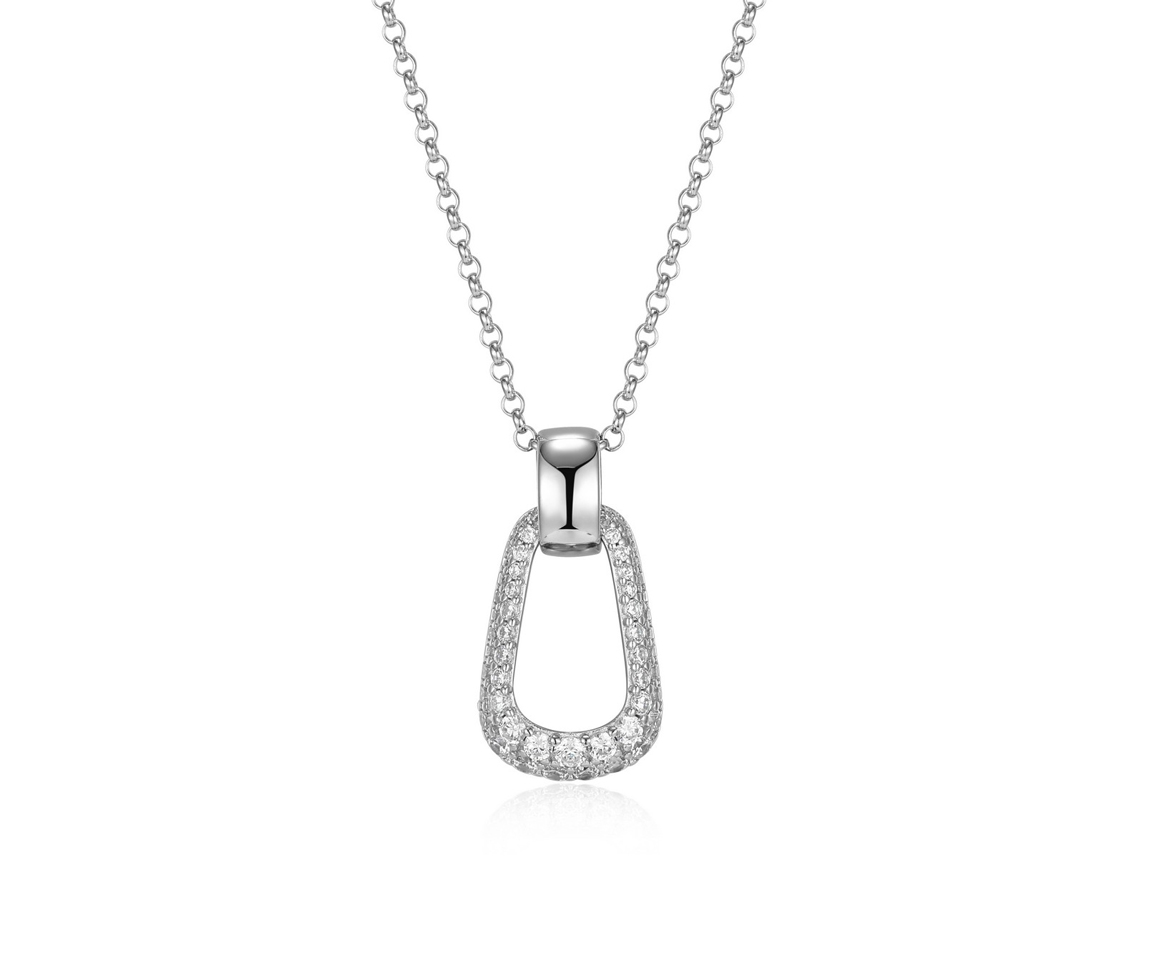 PENDENTIF RECTANGULAIRE EN ARGENT RHODIÉ SERTIES DE CUBIQUES ZIRCONIAS - PJ R0LBZW0046 - ELLE PENDENTIF RECTANGULAIRE EN ARGENT RHODIÉ SERTIES DE CUBIQUES ZIRCONIAS - PJ R0LBZW0046 - ELLE