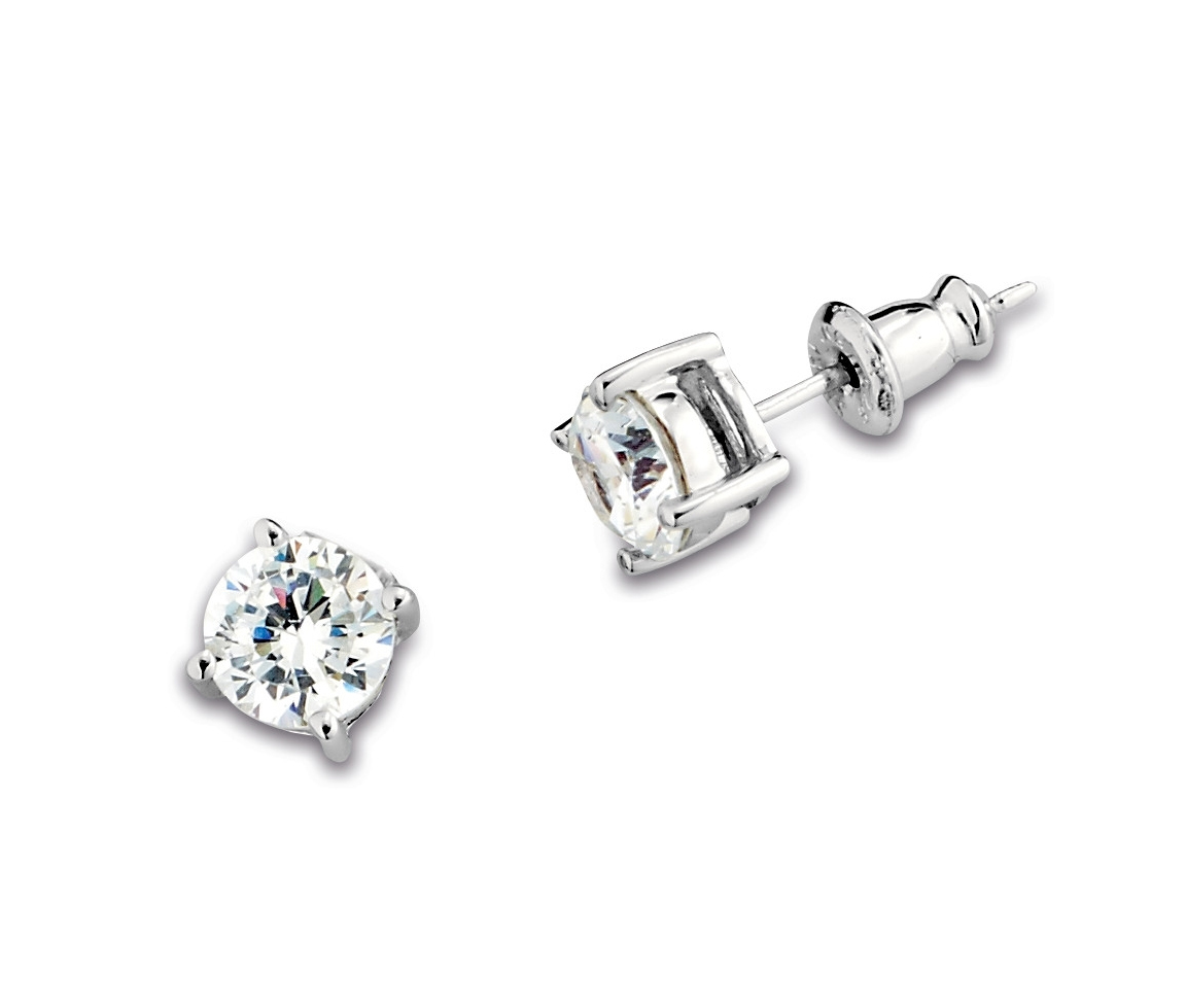 BOUCLES FIXES EN ARGENT RHODIÉ SERTIES DE CUBIQUES ZIRCONIAS - PJ R2LBDR0000 - ELLE BOUCLES FIXES EN ARGENT RHODIÉ SERTIES DE CUBIQUES ZIRCONIAS - PJ R2LBDR0000 - ELLE