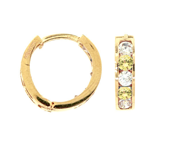 BOUCLES HUGGIES EN OR 10K SERTIES DE CUBIQUES ZIRCONIAS JAUNES ET BLANCS - MB HUGNA1110 - BIJOUX D'IMPORTATION BOUCLES HUGGIES EN OR 10K SERTIES DE CUBIQUES ZIRCONIAS JAUNES ET BLANCS - MB HUGNA1110 - BIJOUX D'IMPORTATION