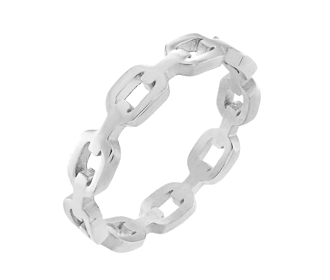 BAGUE CHAINETTE EN ACIER - IG SWR34/5 - VELORIA BAGUE CHAINETTE EN ACIER - IG SWR34/5 - VELORIA