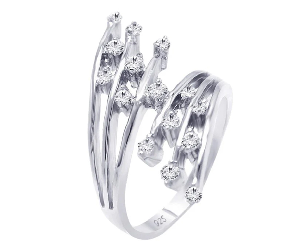 BAGUE DAME EN ARGENT RHODIÉ SERTIE DE CUBIQUES ZIRCONIAS - SP AAR0053/7 - BIJOUX D'IMPORTATION BAGUE DAME EN ARGENT RHODIÉ SERTIE DE CUBIQUES ZIRCONIAS - SP AAR0053/7 - BIJOUX D'IMPORTATION