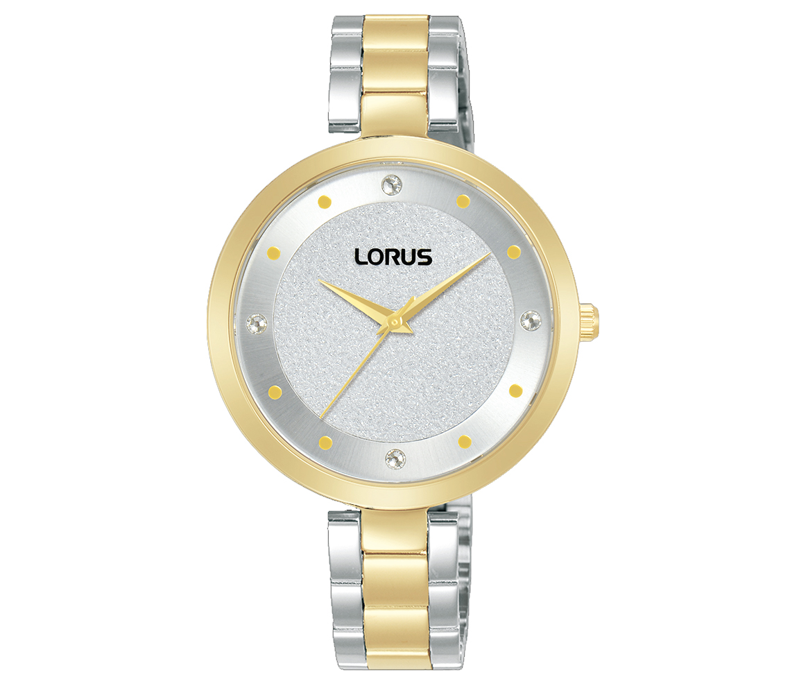 MONTRE LORUS POUR DAME EN ACIER/PVD OR 2 TONS SERTIE DE CRISTAUX - SA RG258WX9 - LORUS MONTRE LORUS POUR DAME EN ACIER/PVD OR 2 TONS SERTIE DE CRISTAUX - SA RG258WX9 - LORUS