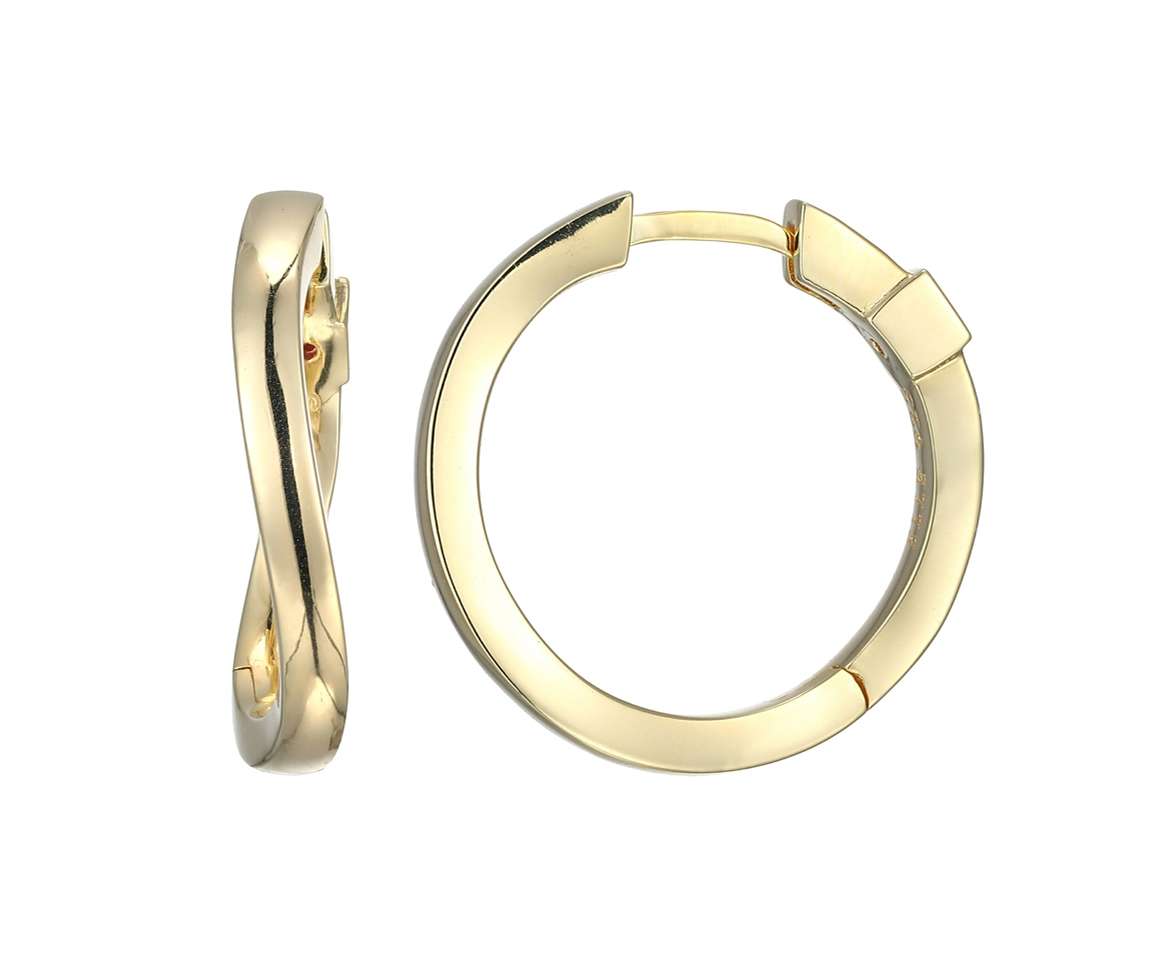 BOUCLES ELLE HUGGIES EN ARGENT/PVD OR - PJ 32LCQHA027 - ELLE BOUCLES ELLE HUGGIES EN ARGENT/PVD OR - PJ 32LCQHA027 - ELLE