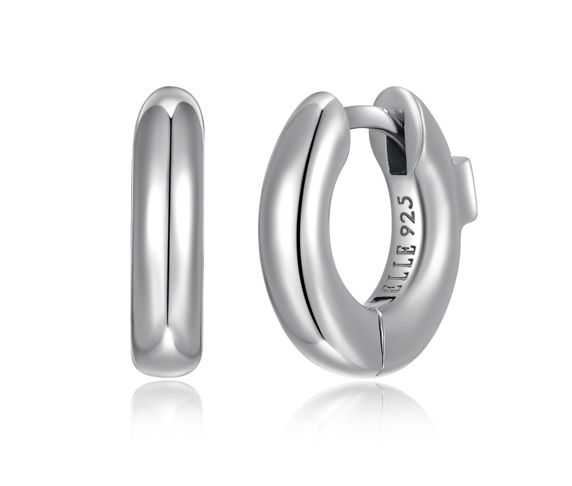 BOUCLES ELLE HUGGIES EN ARGENT RHODIÉ - PJ R2LCNAA00N - ELLE BOUCLES ELLE HUGGIES EN ARGENT RHODIÉ - PJ R2LCNAA00N - ELLE