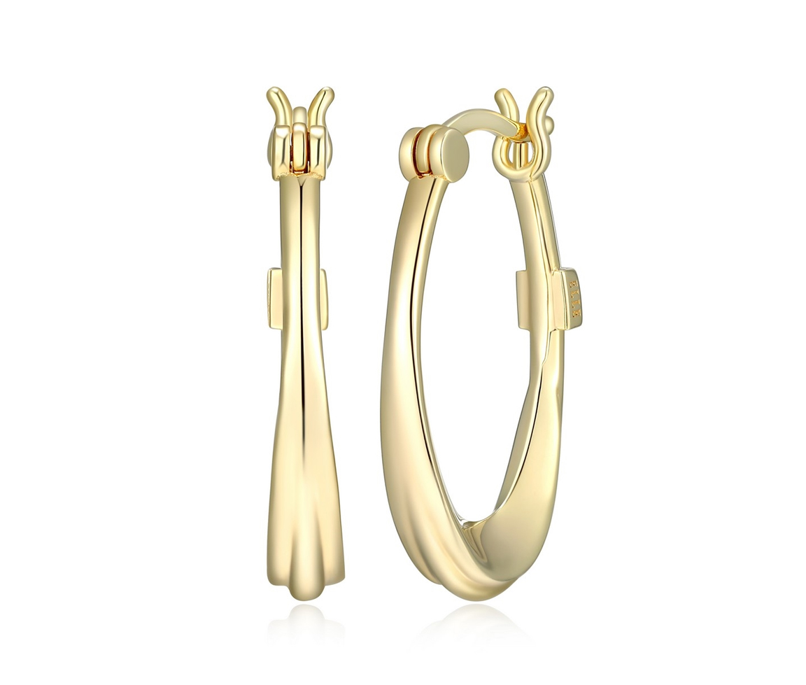 BOUCLES ELLE ANNEAUX OVALES EN ARGENT/PVD OR - PJ 32LCT2A00J - ELLE BOUCLES ELLE ANNEAUX OVALES EN ARGENT/PVD OR - PJ 32LCT2A00J - ELLE