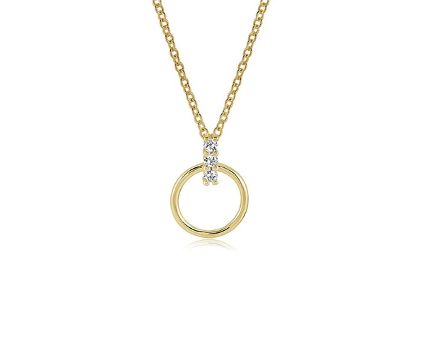 PENDENTIF EN ACIER/PVD OR CERCLE AJOURÉ + BAR SERTI DE CUBIQUES ZIRCONIAS ET SA CHAINE - IG SWP91 - ITALGEM PENDENTIF EN ACIER/PVD OR CERCLE AJOURÉ + BAR SERTI DE CUBIQUES ZIRCONIAS ET SA CHAINE - IG SWP91 - ITALGEM