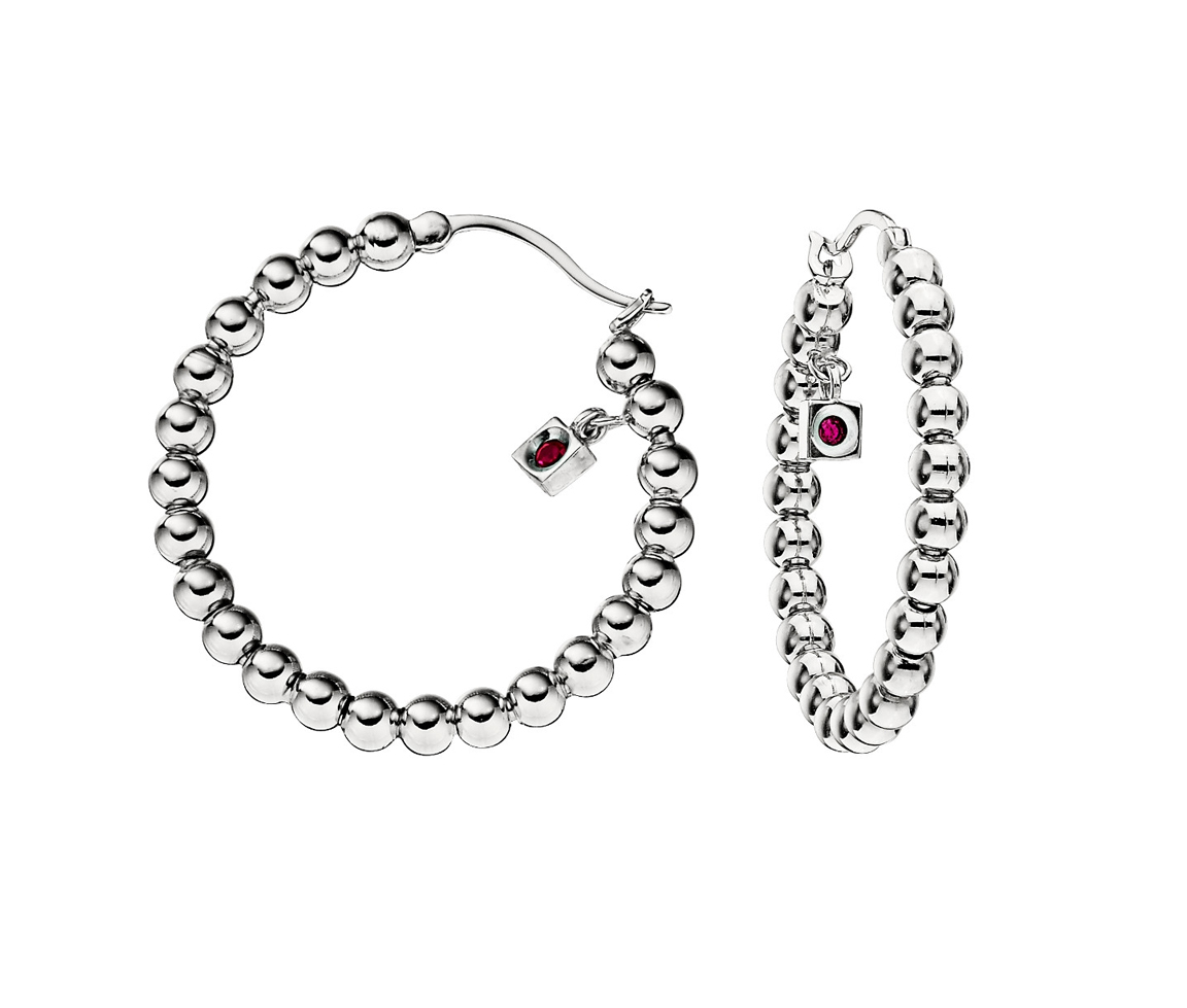 BOUCLES ELLE ANNEAUX EN ARGENT RHODIÉ - PJ R2LBG3A00L - ELLE BOUCLES ELLE ANNEAUX EN ARGENT RHODIÉ - PJ R2LBG3A00L - ELLE
