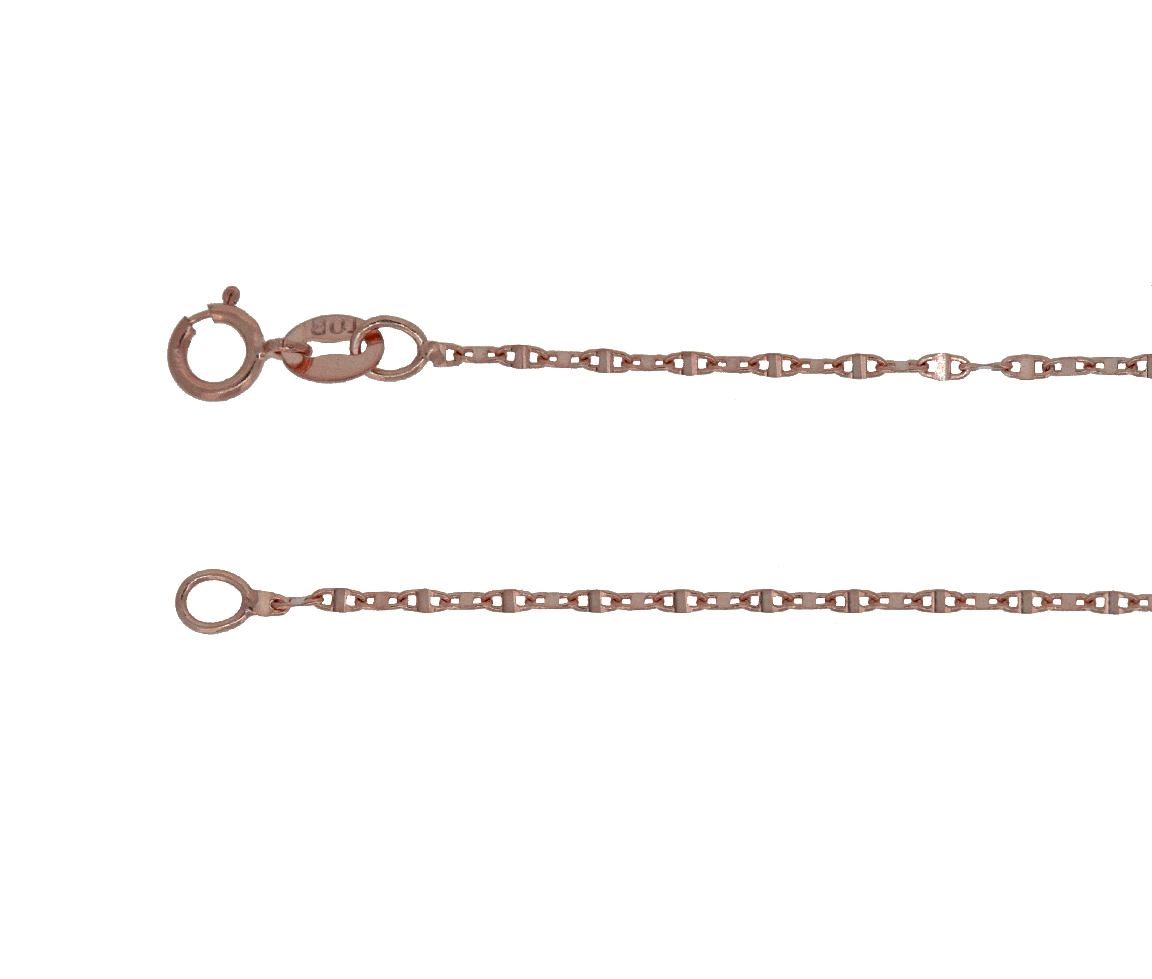 CHAINE MAILLE PLAQUE EN OR 10K ROSE - S FLP030R18 - BIJOUX D'IMPORTATION CHAINE MAILLE PLAQUE EN OR 10K ROSE - S FLP030R18 - BIJOUX D'IMPORTATION