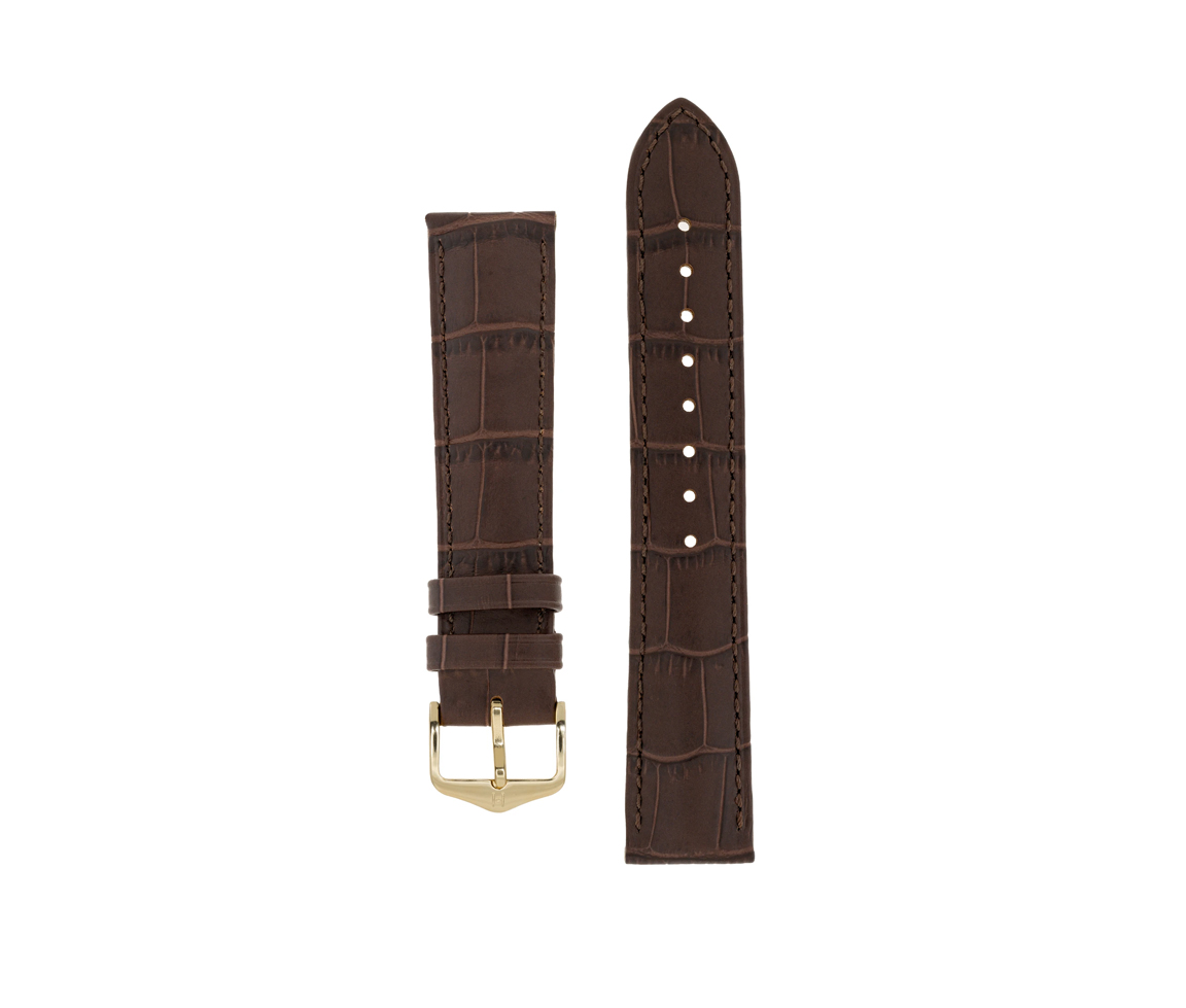 BRAC. M. HIRSCH CUIR VEAU BRUN 22MM L BRAC. M. HIRSCH CUIR VEAU BRUN 22MM L