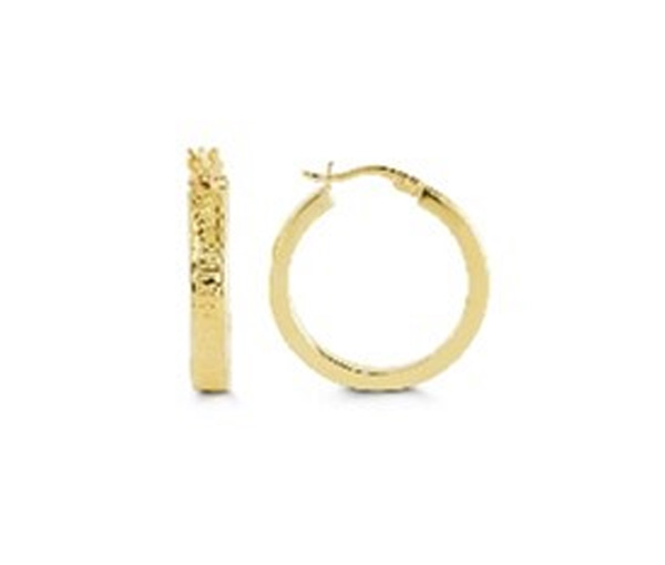 BOUCLES ANNEAUX EN OR 10K TAILLÉES DIAMANT - SY 1008F - BIJOUX D'IMPORTATION BOUCLES ANNEAUX EN OR 10K TAILLÉES DIAMANT - SY 1008F - BIJOUX D'IMPORTATION