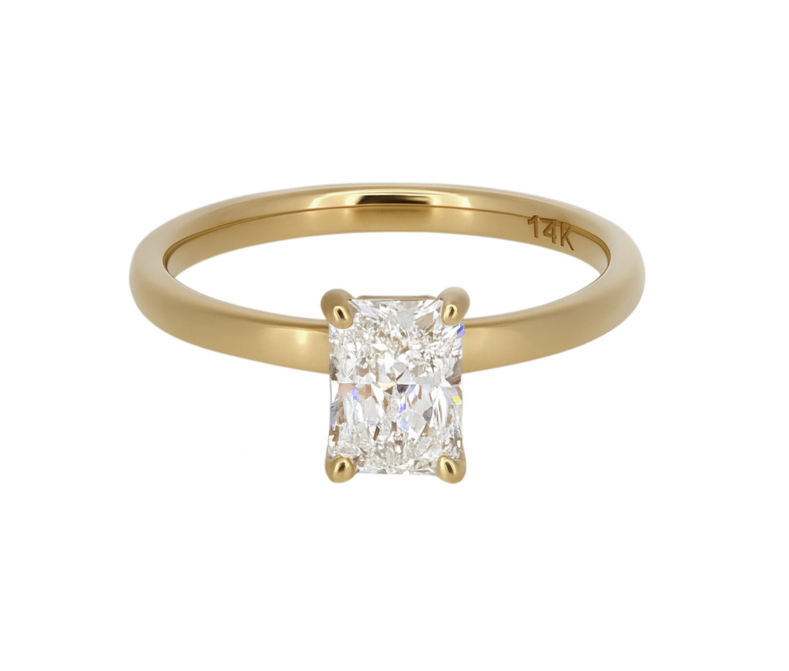 BAGUE EN OR JAUNE SERTIE DE DIAMANTS DE LABORATOIRE - SJ BD14 - BIJOUTERIE SUISSE INC. BAGUE EN OR JAUNE SERTIE DE DIAMANTS DE LABORATOIRE - SJ BD14 - BIJOUTERIE SUISSE INC.