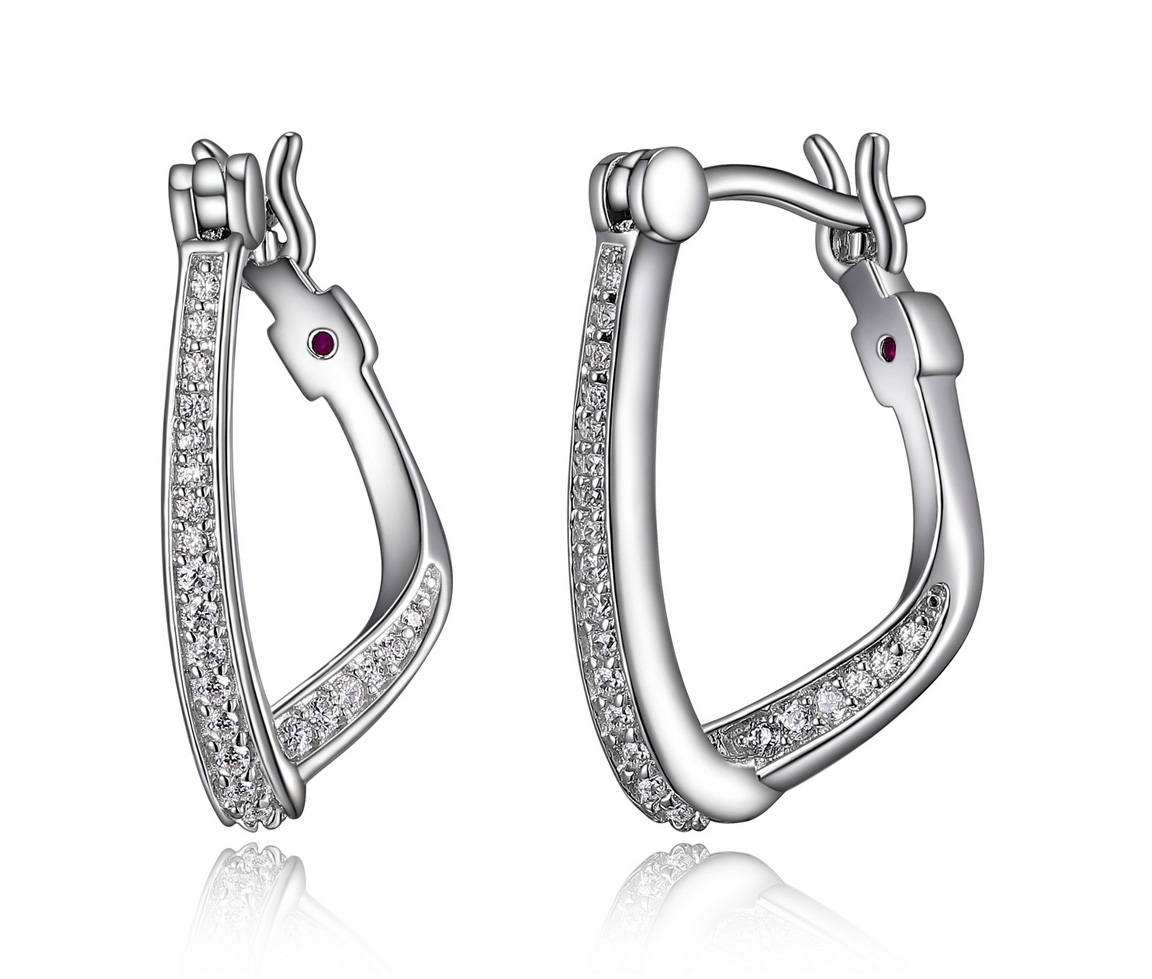 BOUCLES ELLE EN ARGENT RHODIÉ SERTIES DE CUBIQUES ZIRCONIAS ''SCINTILLATION'' - PJ R2LCBN000J - ELLE BOUCLES ELLE EN ARGENT RHODIÉ SERTIES DE CUBIQUES ZIRCONIAS ''SCINTILLATION'' - PJ R2LCBN000J - ELLE