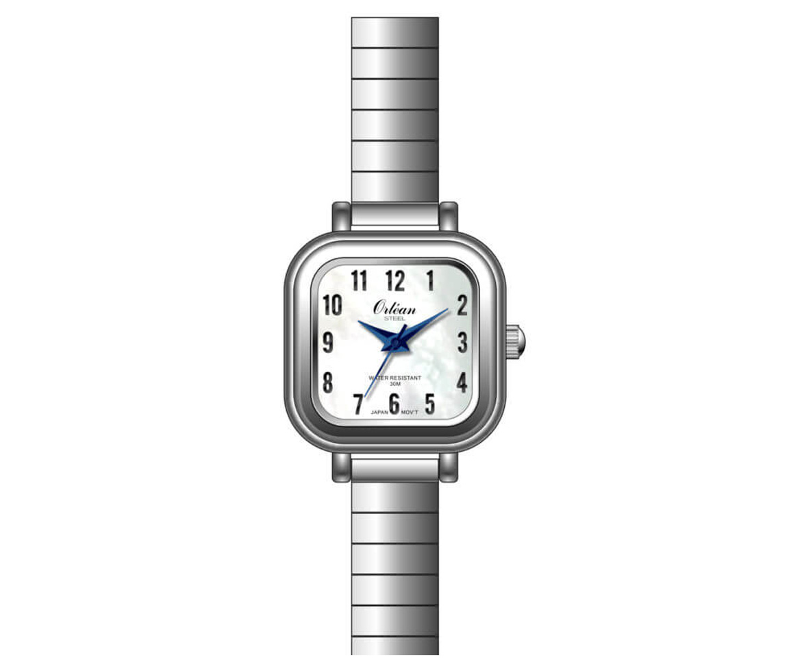 MONTRE POUR DAME ORLEAN CARRÉ EN ACIER - BA ME3545 - ORLEAN MONTRE POUR DAME ORLEAN CARRÉ EN ACIER - BA ME3545 - ORLEAN