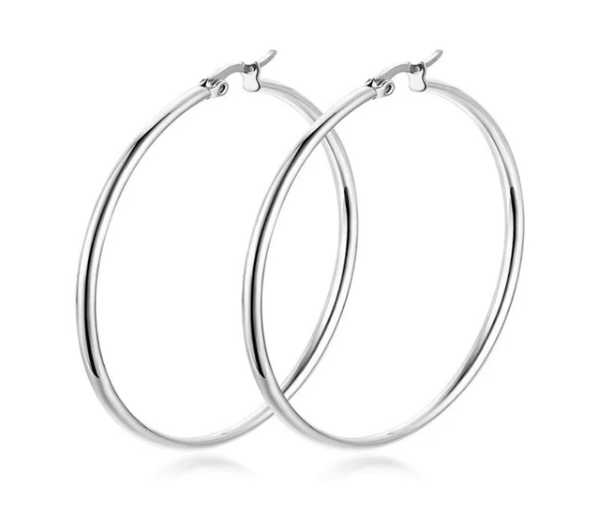 BOUCLES ANNEAUX (CRÉOLES) EN ACIER - SJ ANN15Y - BIJOUTERIE SUISSE INC. BOUCLES ANNEAUX (CRÉOLES) EN ACIER - SJ ANN15Y - BIJOUTERIE SUISSE INC.