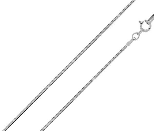 CHAINE EN ARGENT RHODIÉ À MAILLE SNAKE - SP CH132RH18 - BIJOUX D'IMPORTATION CHAINE EN ARGENT RHODIÉ À MAILLE SNAKE - SP CH132RH18 - BIJOUX D'IMPORTATION