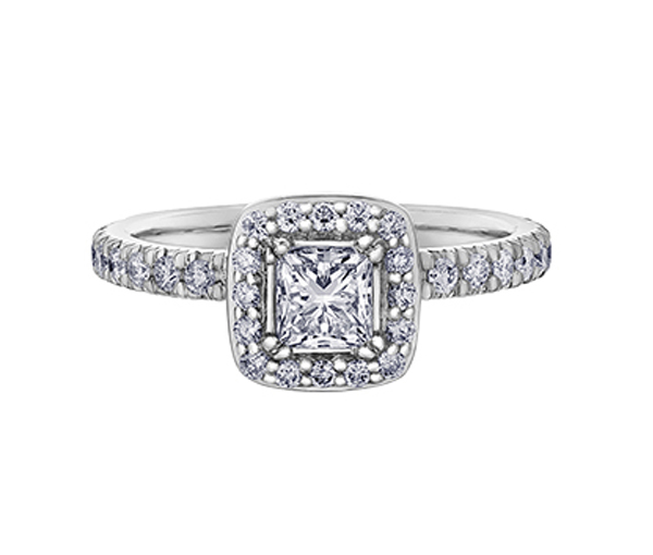 BAGUE EN OR BLANC SERTIE DE DIAMANTS - CR 30527W100 - BIJOUX CANADIEN BAGUE EN OR BLANC SERTIE DE DIAMANTS - CR 30527W100 - BIJOUX CANADIEN