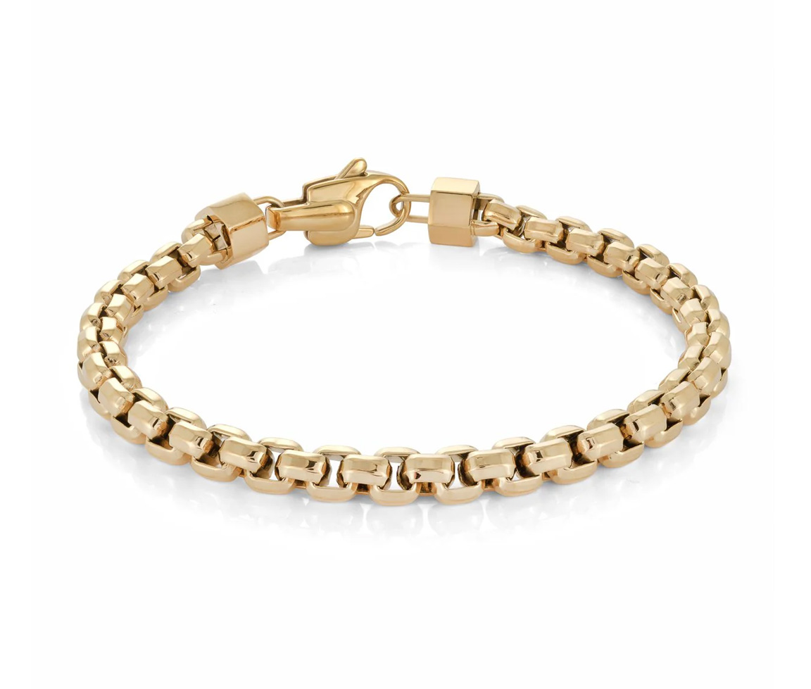 BRACELET EN ACIER/PVD OR À MAILLE FRANCO RONDE - IG SMB423/8.5 - ITALGEM BRACELET EN ACIER/PVD OR À MAILLE FRANCO RONDE - IG SMB423/8.5 - ITALGEM