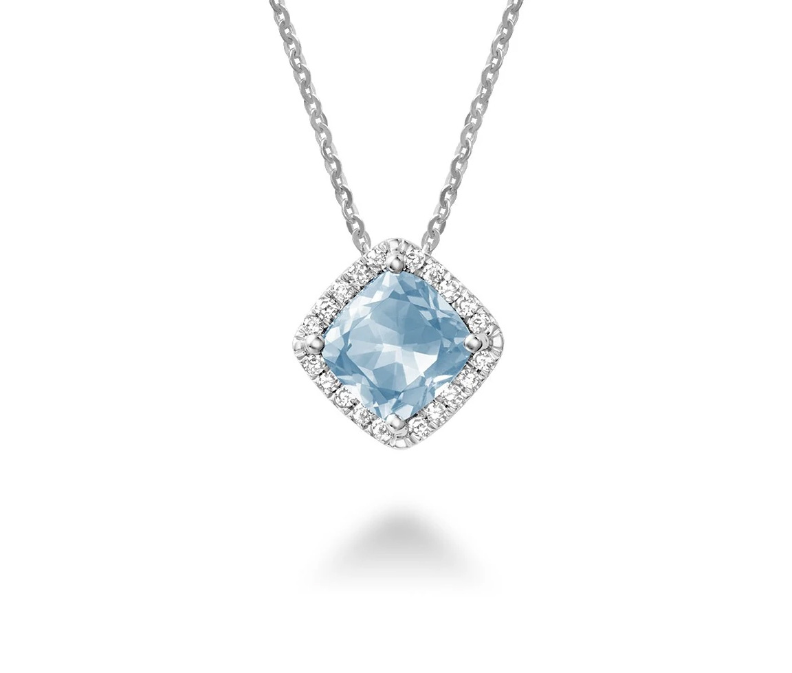 PENDENTIF EN OR 10K BLANC SERTI D'UN TOPAZE BLEU CIEL ET DE DIAMANTS - BR 09041028SK - R.N.B. PENDENTIF EN OR 10K BLANC SERTI D'UN TOPAZE BLEU CIEL ET DE DIAMANTS - BR 09041028SK - R.N.B.