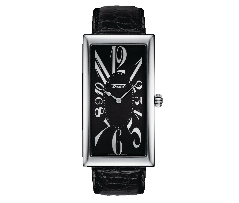 MONTRE TISSOT HERITAGE BANANE ACIER NOIR