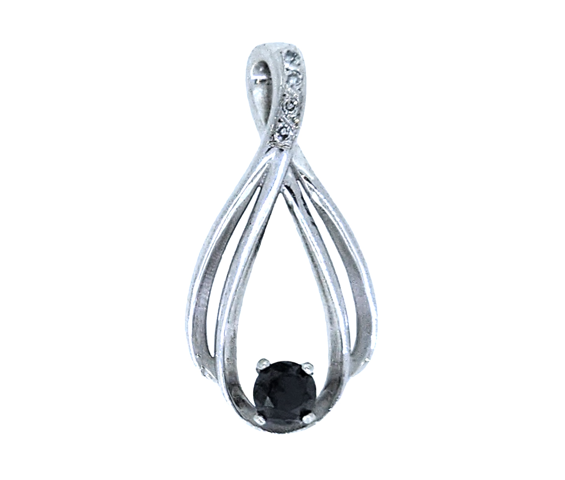 PENDENTIF EN OR BLANC SERTI D'UN DIAMANT NOIR DE DIAMANTS - ST 86600W02BK - BIJOUX IMPORTATION PENDENTIF EN OR BLANC SERTI D'UN DIAMANT NOIR DE DIAMANTS - ST 86600W02BK - BIJOUX IMPORTATION