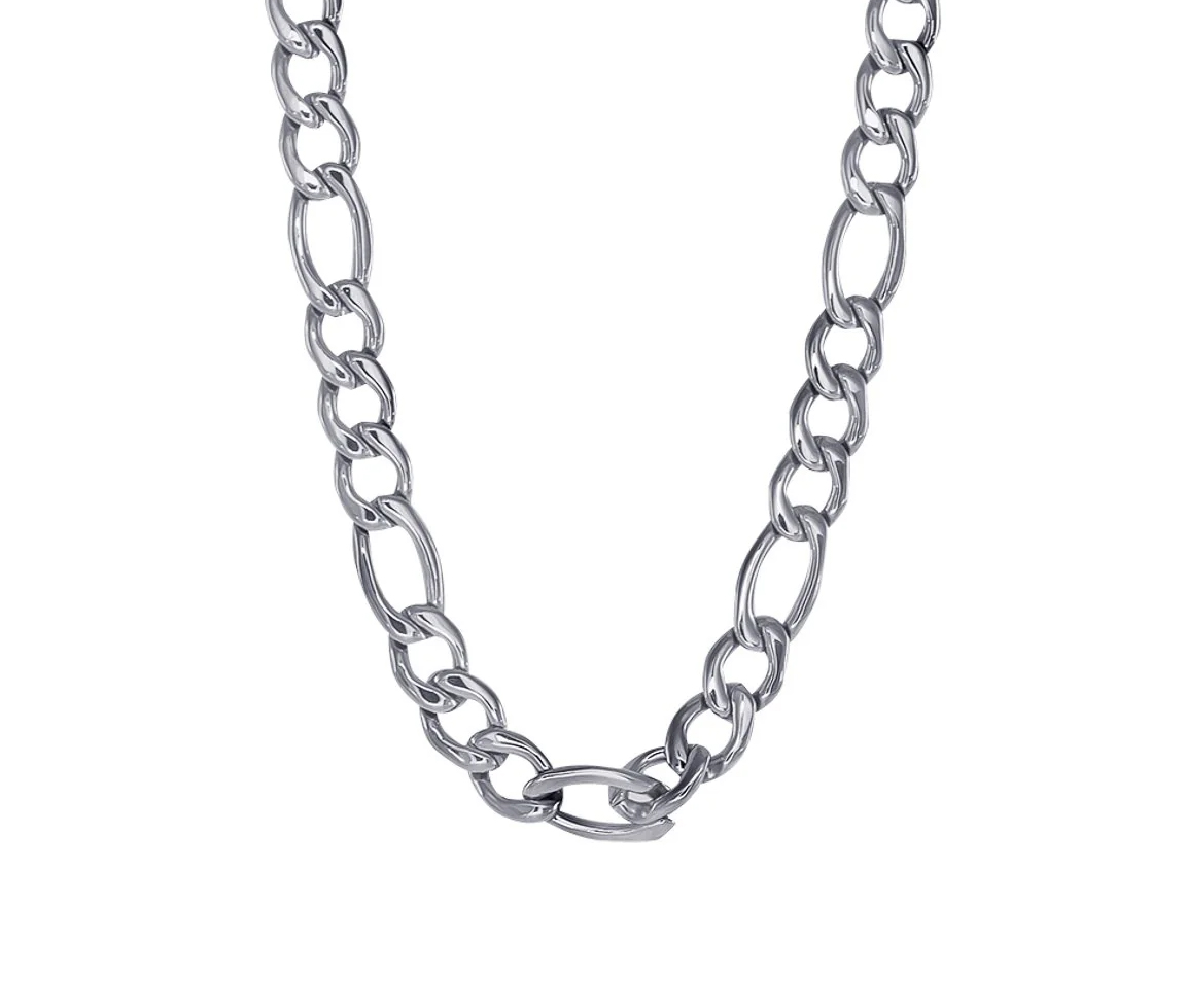 CHAINE EN ACIER À MAILLE FIGARO - IG SPN30/24 - ITALGEM CHAINE EN ACIER À MAILLE FIGARO - IG SPN30/24 - ITALGEM