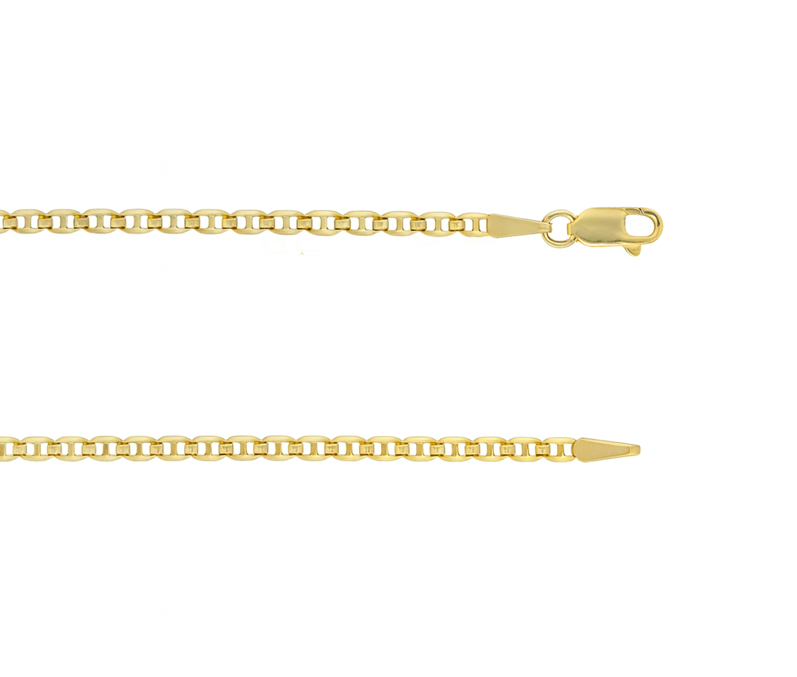 CHAINE EN OR JAUNE À MAILLE MARINE - MB MAR1.8Y20 - BIJOUX D'IMPORTATION CHAINE EN OR JAUNE À MAILLE MARINE - MB MAR1.8Y20 - BIJOUX D'IMPORTATION
