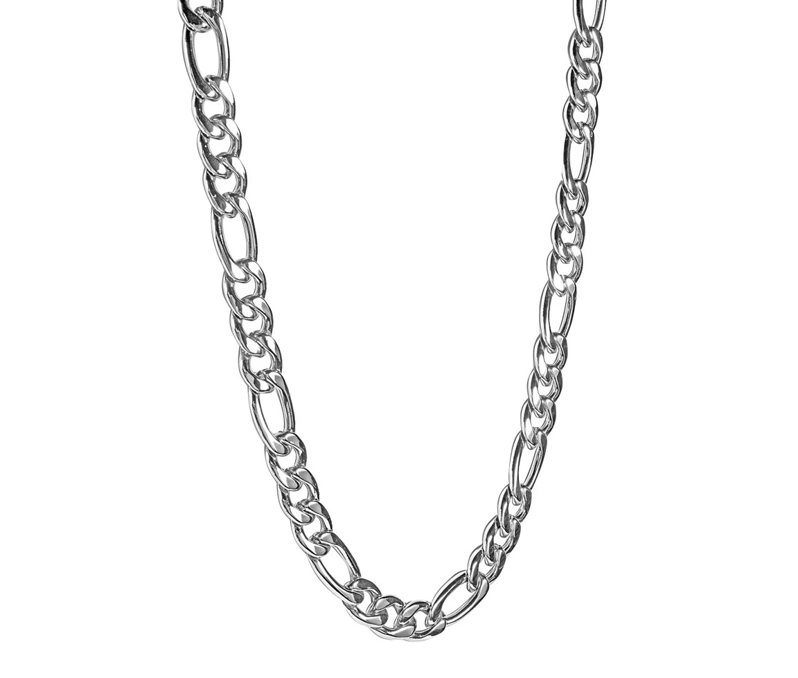 CHAINE EN ACIER À MAILLE FIGARO - IG SN27/24 - ITALGEM CHAINE EN ACIER À MAILLE FIGARO - IG SN27/24 - ITALGEM