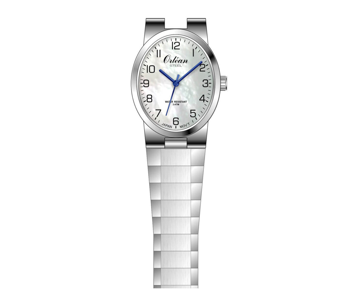 MONTRE POUR DAME EN ACIER - BA ME3484 - ORLEAN MONTRE POUR DAME EN ACIER - BA ME3484 - ORLEAN