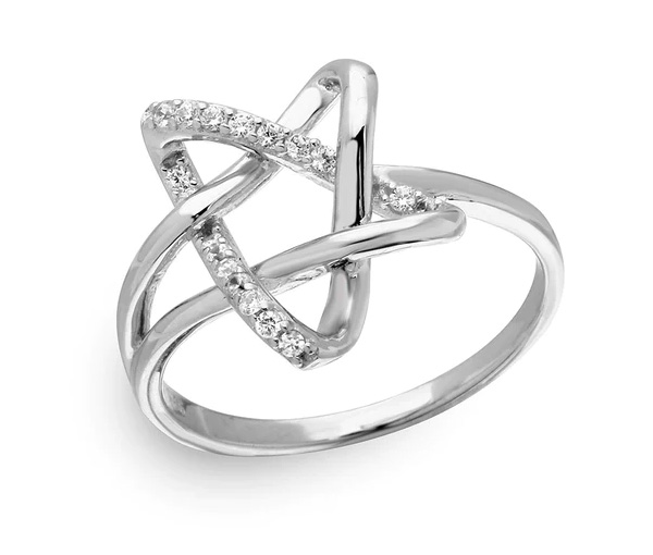 BAGUE ÉTOILE AJOURÉE EN ARGENT RHODIÉ SERTIE DE CUBIQUES ZIRCONIAS - SP GMR00136/6 - BIJOUX D'IMPORTATION BAGUE ÉTOILE AJOURÉE EN ARGENT RHODIÉ SERTIE DE CUBIQUES ZIRCONIAS - SP GMR00136/6 - BIJOUX D'IMPORTATION