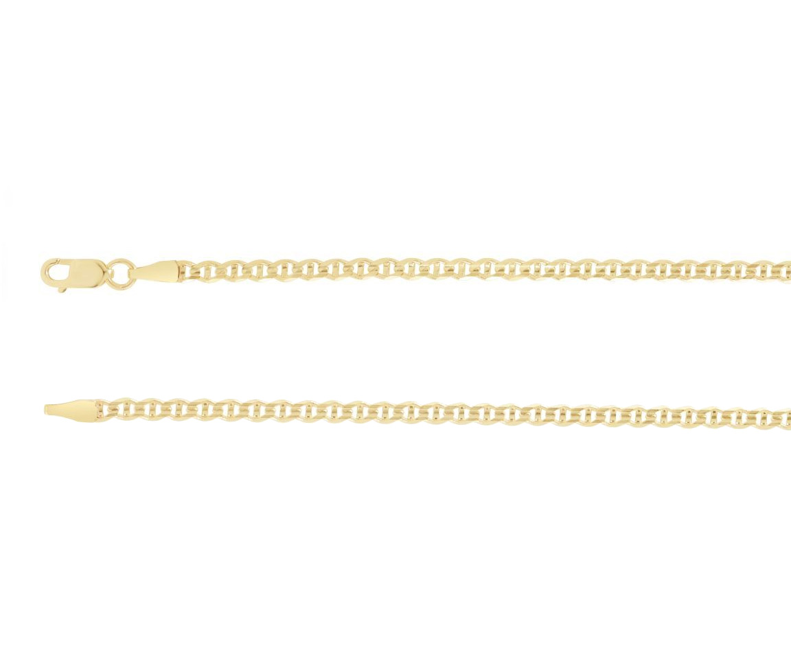 BRACELET EN OR JAUNE À MAILLE MARINE - SY 2608B - BIJOUX D'IMPORTATION BRACELET EN OR JAUNE À MAILLE MARINE - SY 2608B - BIJOUX D'IMPORTATION