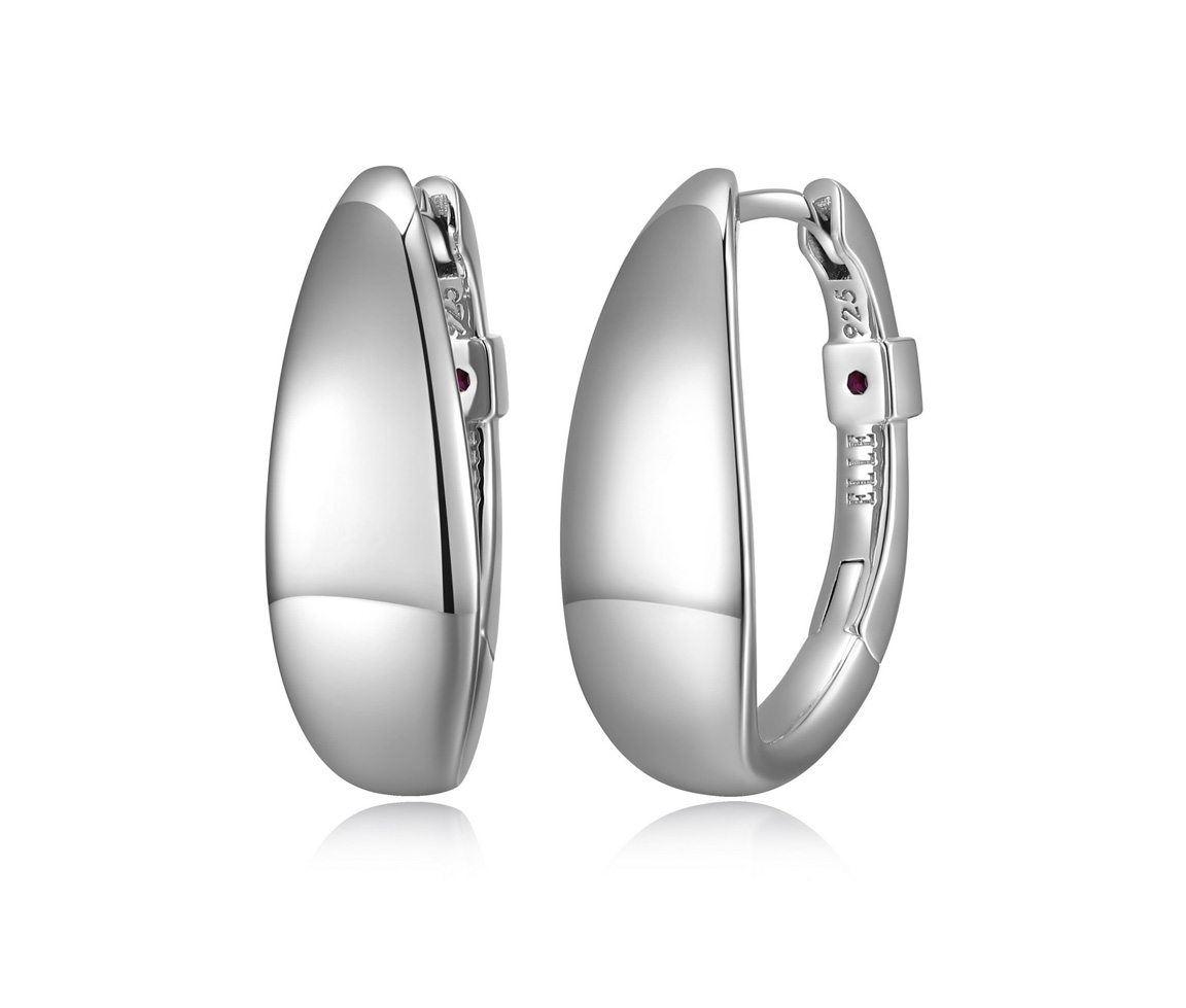 BOUCLES ELLE HUGGIES EN ARGENT RHODIÉ - PJ R2LCQLA07T - ELLE BOUCLES ELLE HUGGIES EN ARGENT RHODIÉ - PJ R2LCQLA07T - ELLE