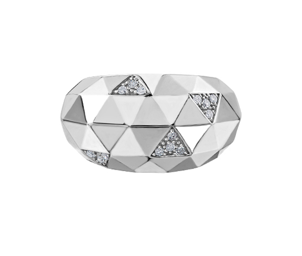 BAGUE EN ARGENT SERTIE DE DIAMANTS - CR DD2946 - BIJOUX CANADIEN BAGUE EN ARGENT SERTIE DE DIAMANTS - CR DD2946 - BIJOUX CANADIEN