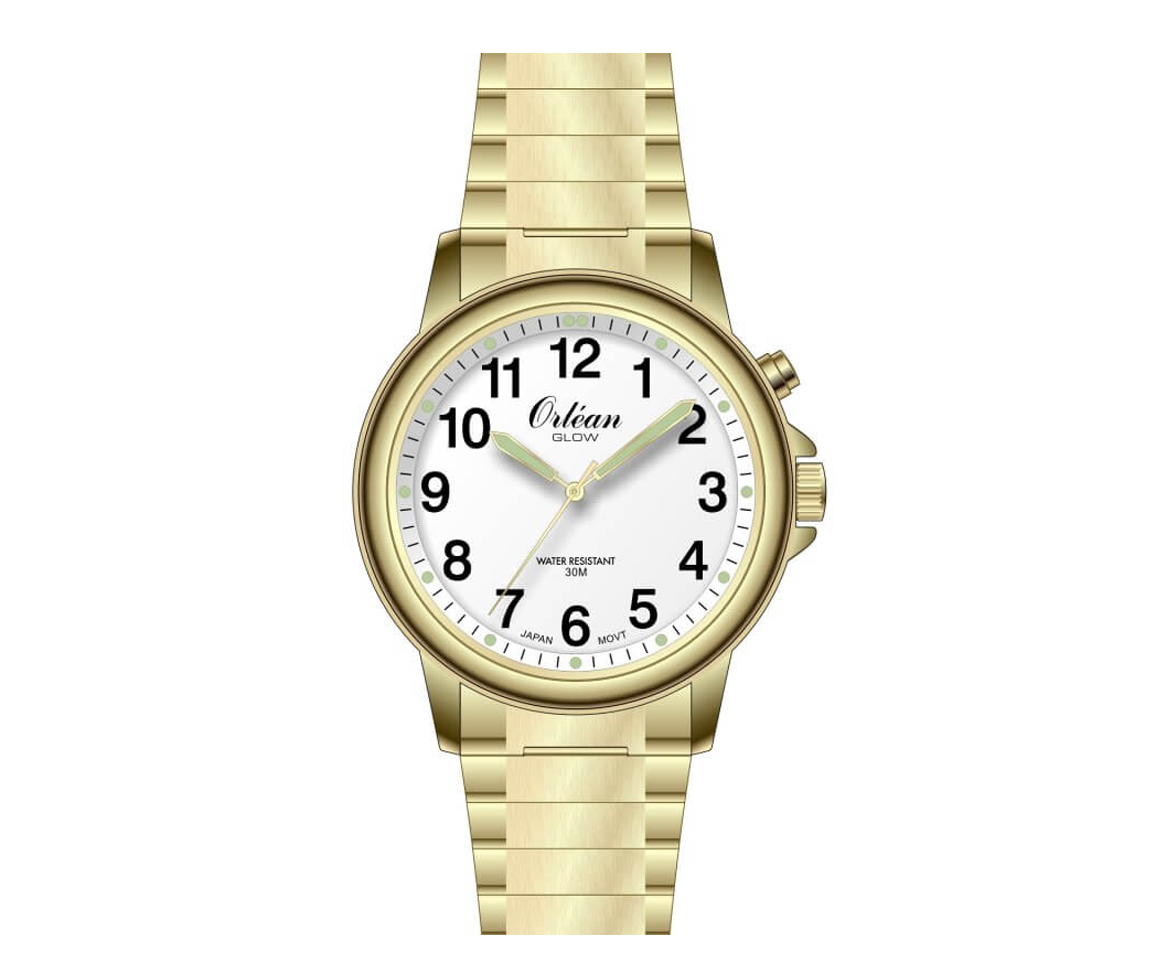 MONTRE ORLEAN EN ACIER/PVD OR - BA ME3641 - ORLEAN MONTRE ORLEAN EN ACIER/PVD OR - BA ME3641 - ORLEAN