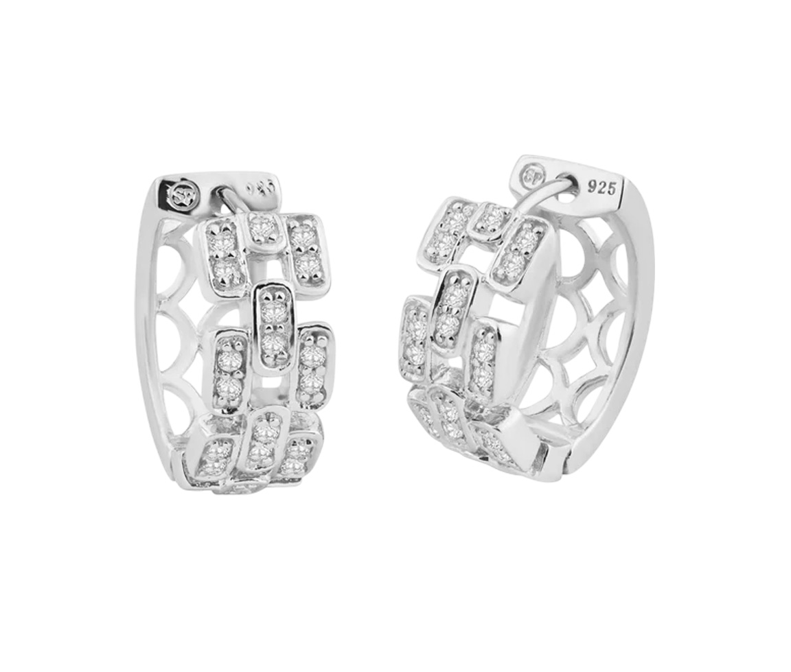 BOUCLES HUGGIES EN ARGENT RHODIÉ SERTIES DE CUBIQUES ZIRCONIAS - SP STE00686 - BIJOUX D'IMPORTATION BOUCLES HUGGIES EN ARGENT RHODIÉ SERTIES DE CUBIQUES ZIRCONIAS - SP STE00686 - BIJOUX D'IMPORTATION