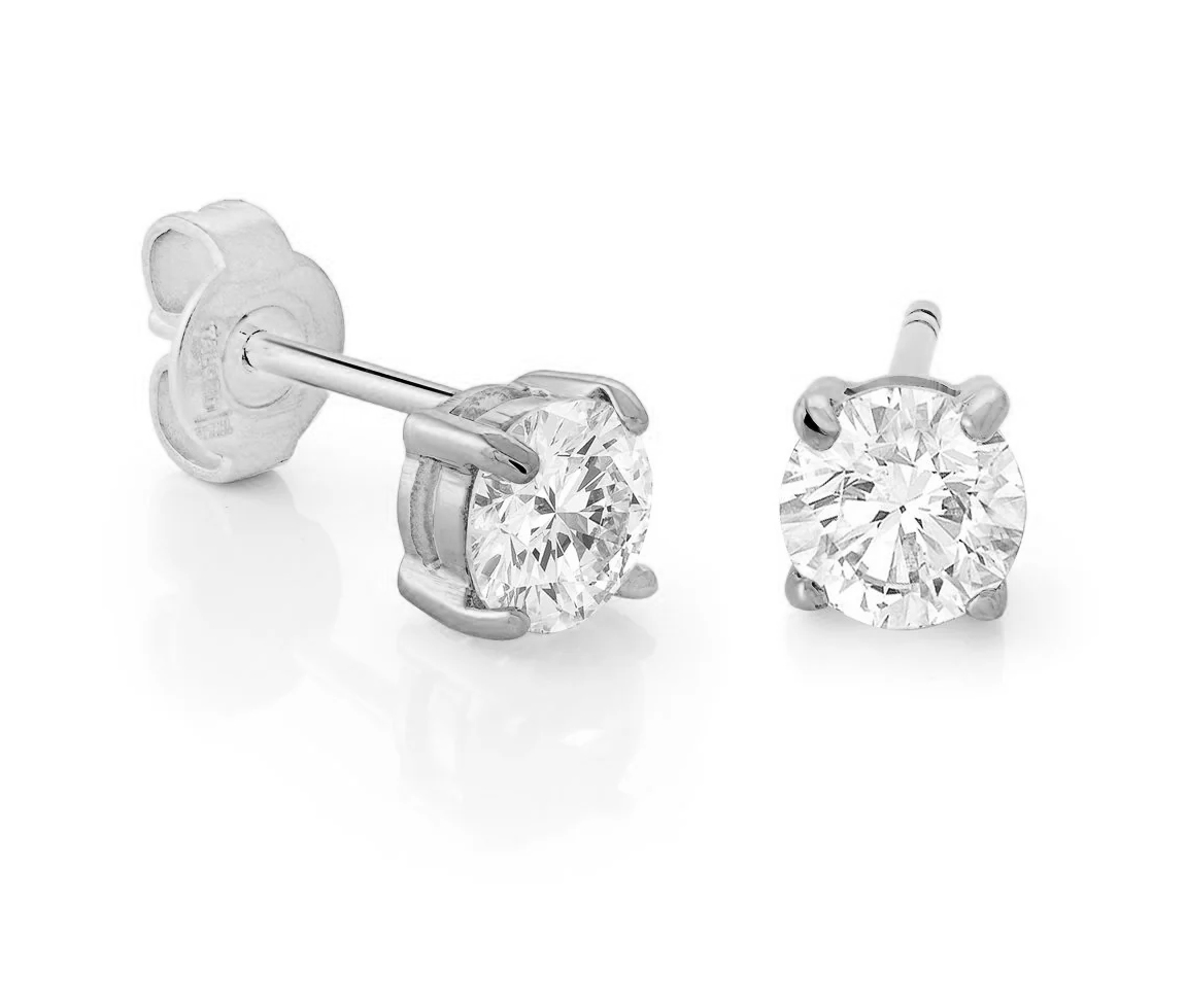 BOUCLES FIXES EN ACIER SERTIES DE CUBIQUES ZIRCONIAS - IG SEA325 - ITALGEM BOUCLES FIXES EN ACIER SERTIES DE CUBIQUES ZIRCONIAS - IG SEA325 - ITALGEM