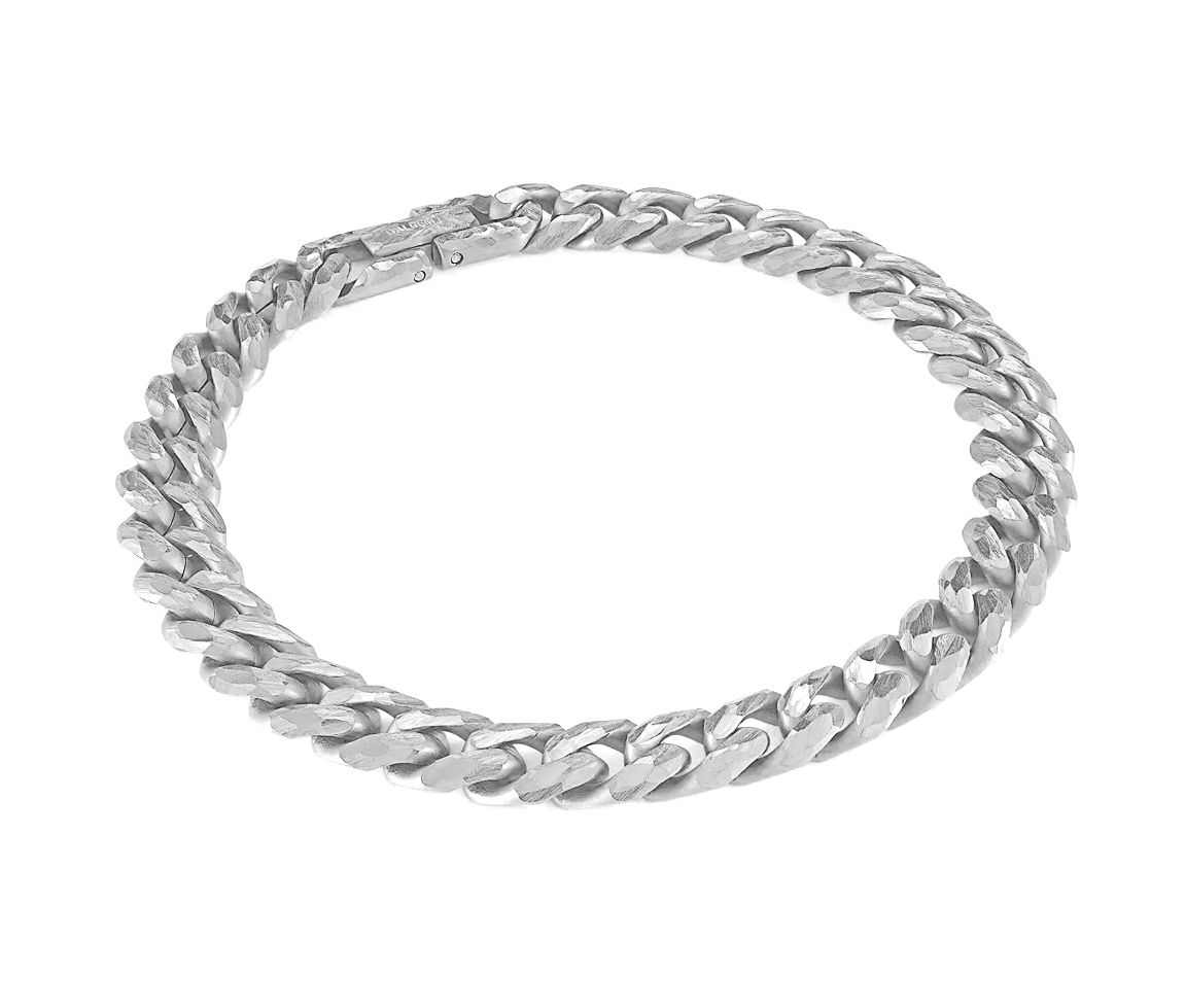 BRACELET EN ACIER À MAILLE GOURMETTE TAILLÉE DIAMANT - IG SMB622 - ITALGEM BRACELET EN ACIER À MAILLE GOURMETTE TAILLÉE DIAMANT - IG SMB622 - ITALGEM