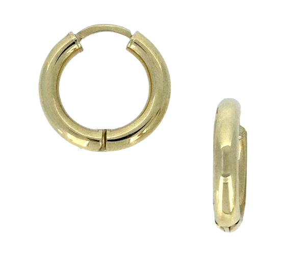 BOUCLES HUGGIES UNIES EN OR JAUNE - S HUG04 - BIJOUX D'IMPORTATION BOUCLES HUGGIES UNIES EN OR JAUNE - S HUG04 - BIJOUX D'IMPORTATION