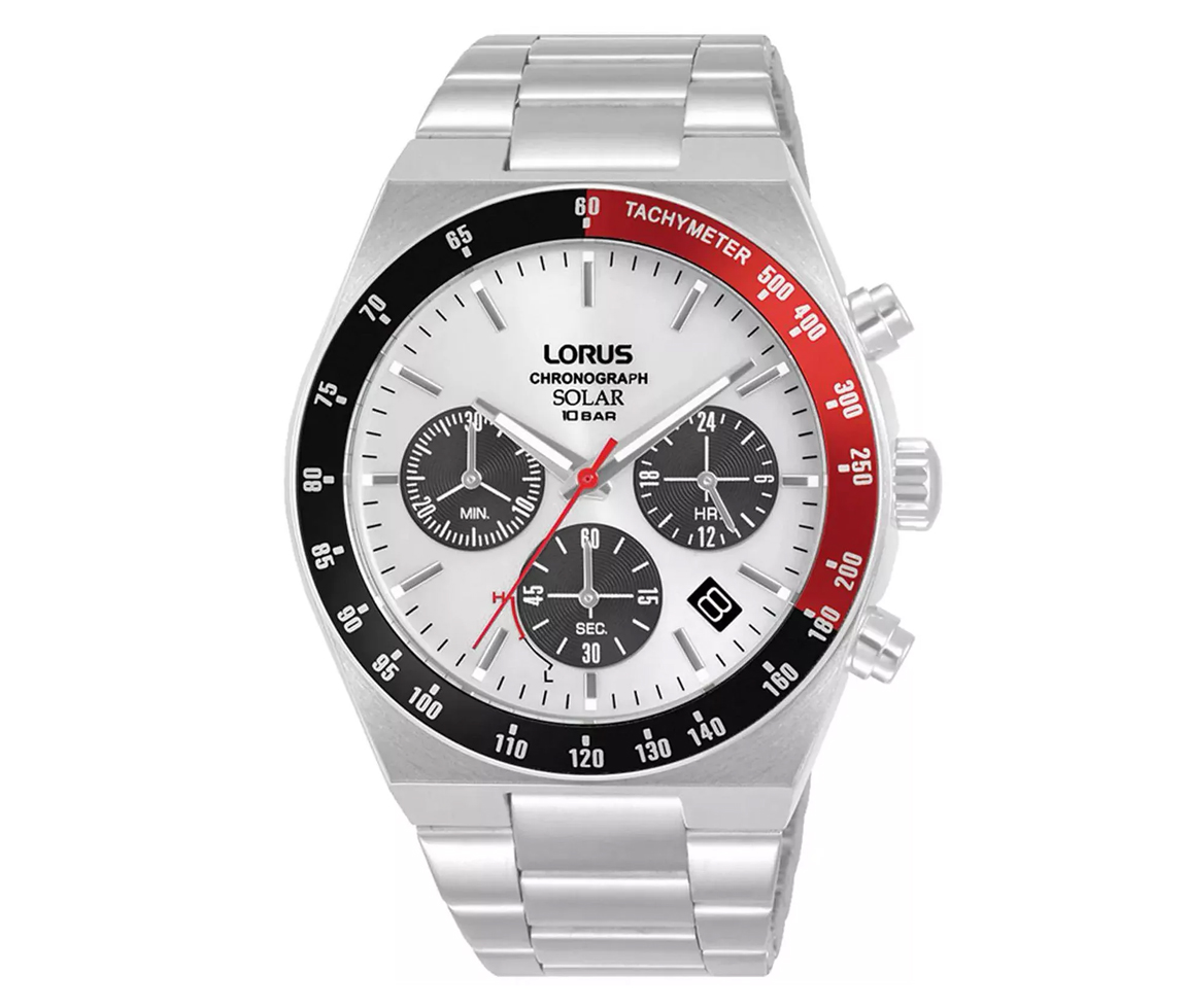 MONTRE LORUS POUR HOMME EN ACIER À MOUVEMENT SOLAIRE - SA RZ527AX9 - LORUS MONTRE LORUS POUR HOMME EN ACIER À MOUVEMENT SOLAIRE - SA RZ527AX9 - LORUS