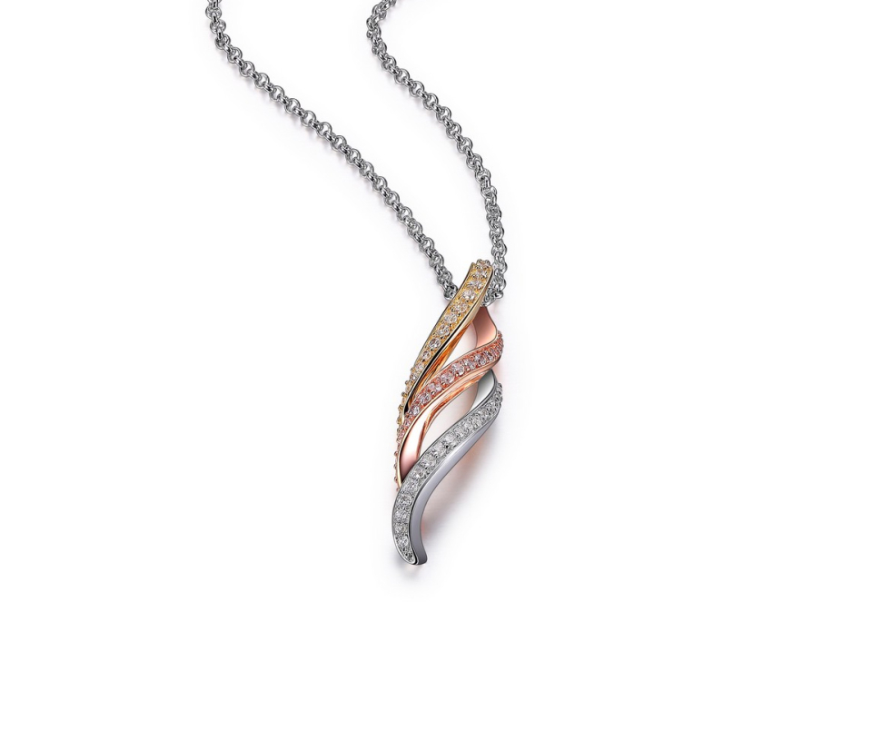 COLLIER ELLE ARGENT RHODIÉ 3 TONS SERTI DE CUBIQUES ZIRCONIAS - PJ R0LB740044 - ELLE COLLIER ELLE ARGENT RHODIÉ 3 TONS SERTI DE CUBIQUES ZIRCONIAS - PJ R0LB740044 - ELLE