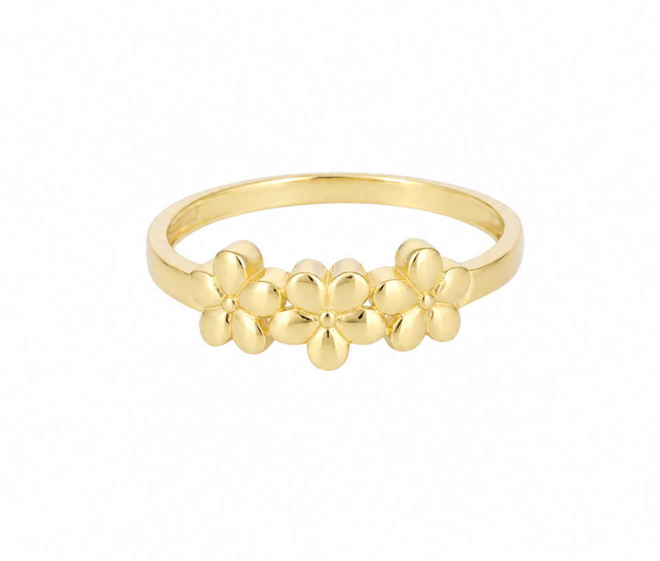 BAGUE FLEURS EN OR BAGUE FLEURS EN OR